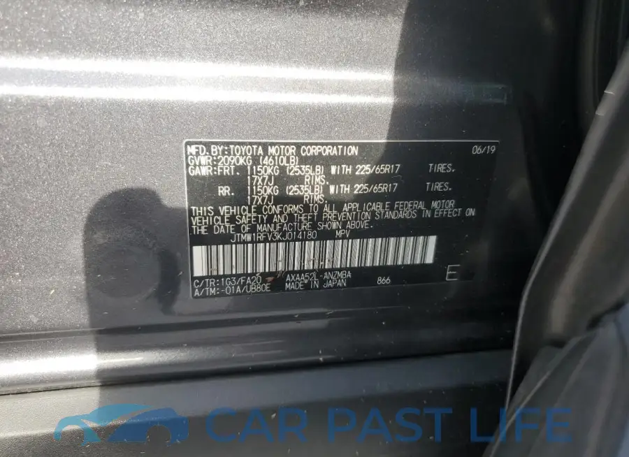 JTMW1RFV3KJ014180# 12