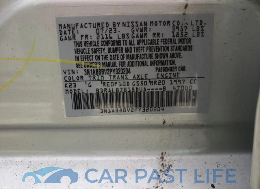 3N1AB8BV2PY320204# 12