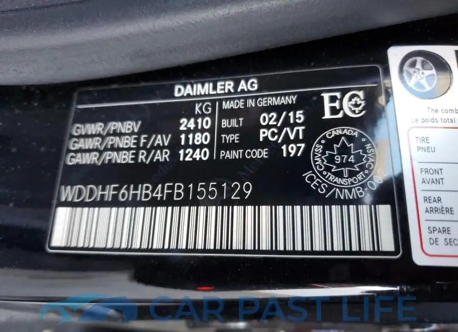 WDDHF6HB4FB155129# 12