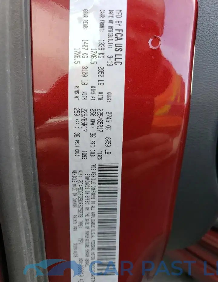 2C4RDGEG5KR675278# 13