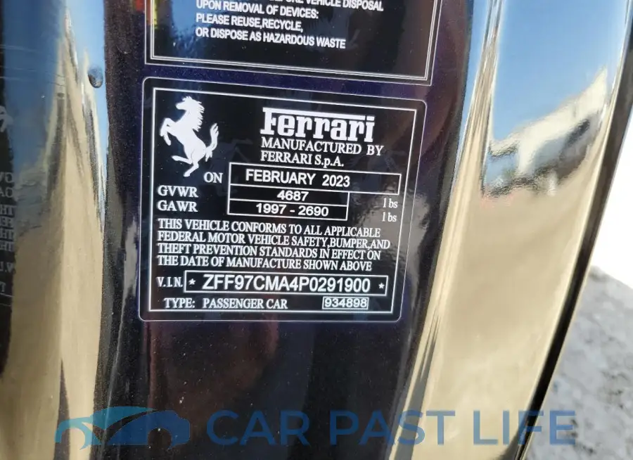 ZFF97CMA4P0291900# 13