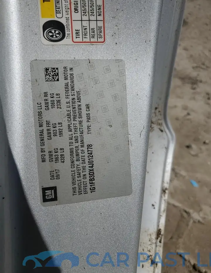 1G1FB3DX4J0124778# 13