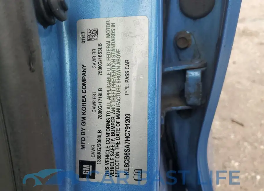 KL8CB6SA7HC791209# 12