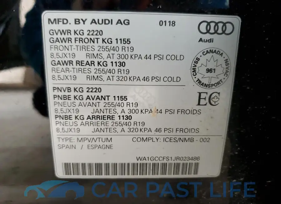 WA1GCCFS1JR023486# 13