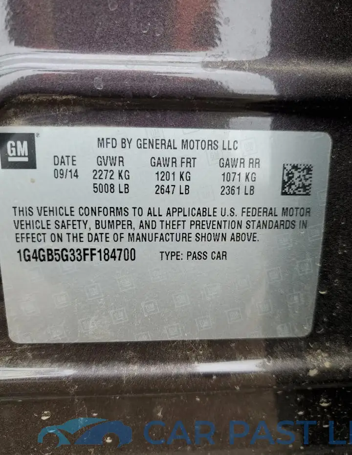 1G4GB5G33FF184700# 12