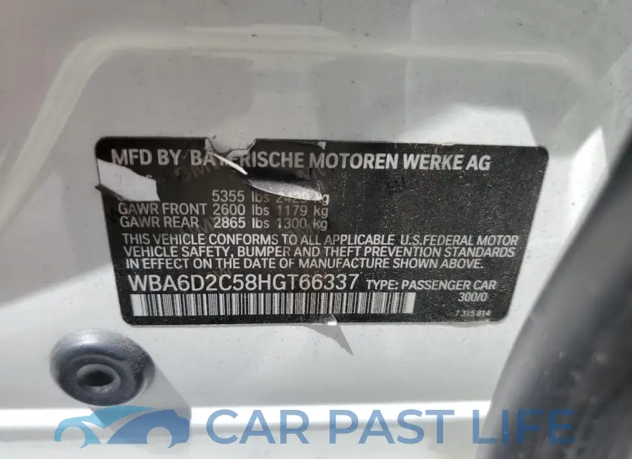 WBA6D2C58HGT66337# 12