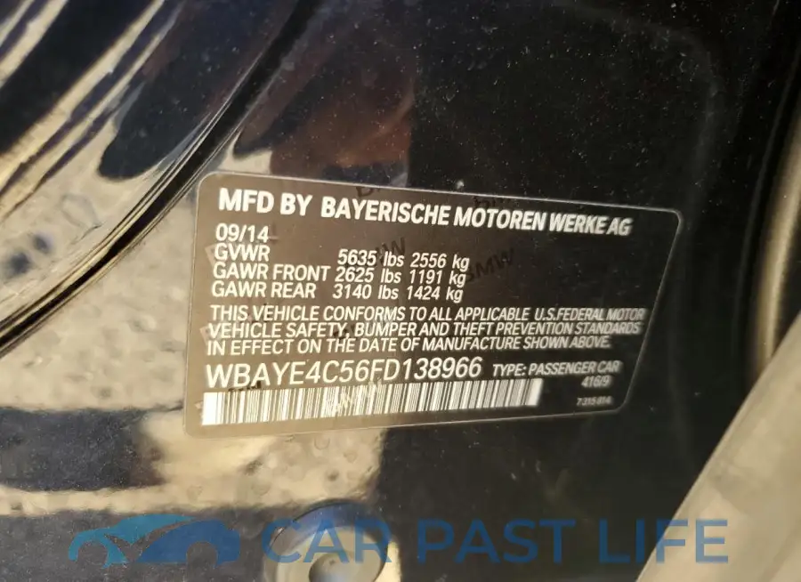 WBAYE4C56FD138966# 12