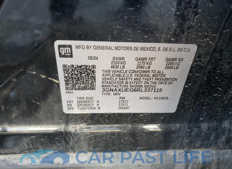3GNAXUEG6RL337115# 13