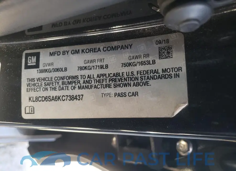 KL8CD6SA6KC738437# 13