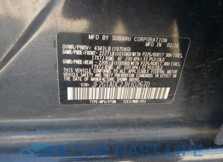 JF2GTADC2JH302670# 14