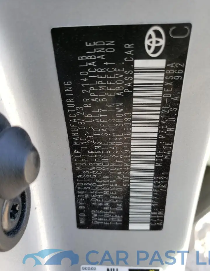 5YFS4MCE9PP166383# 13