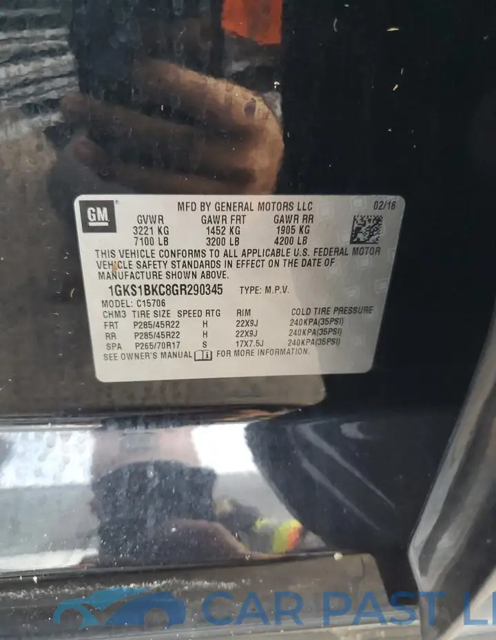 1GKS1BKC8GR290345# 13