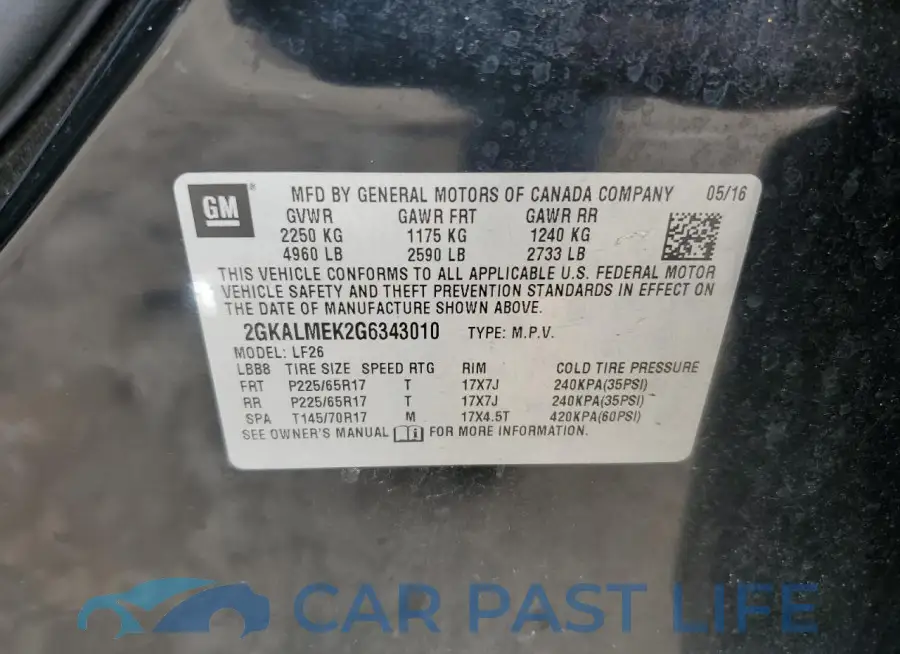 2GKALMEK2G6343010# 13