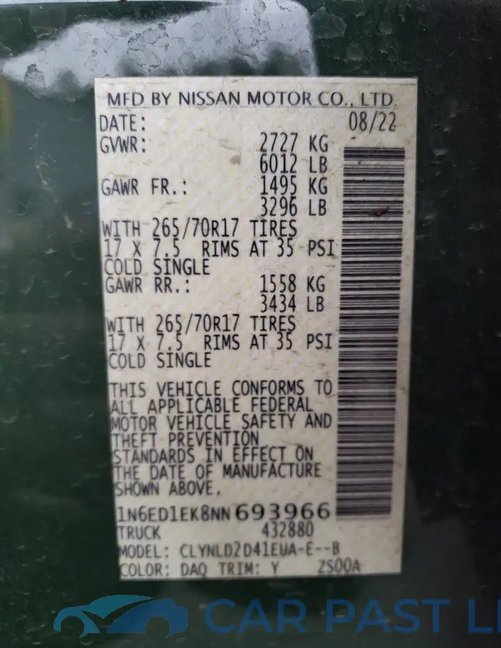 1N6ED1EK8NN693966# 12