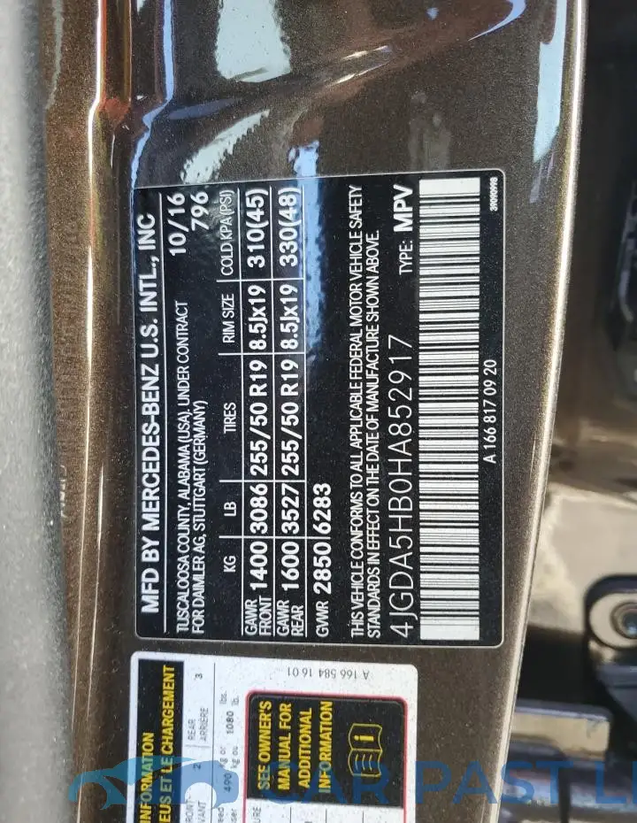 4JGDA5HB0HA852917# 14
