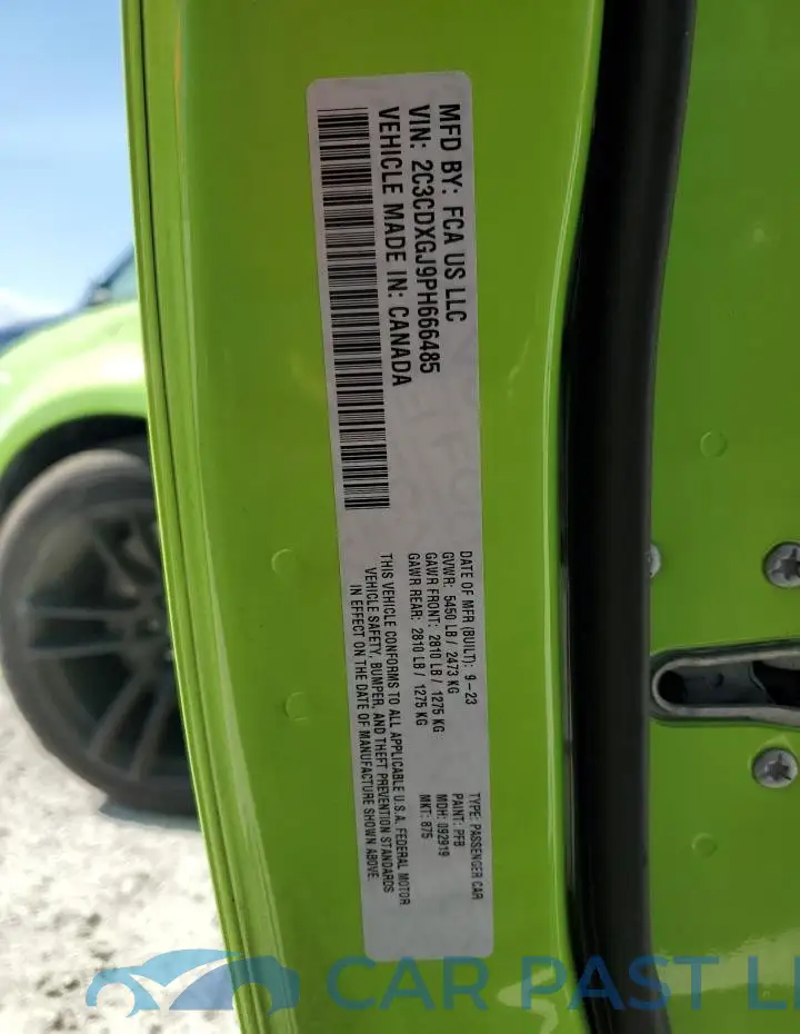 2C3CDXGJ9PH666485# 12