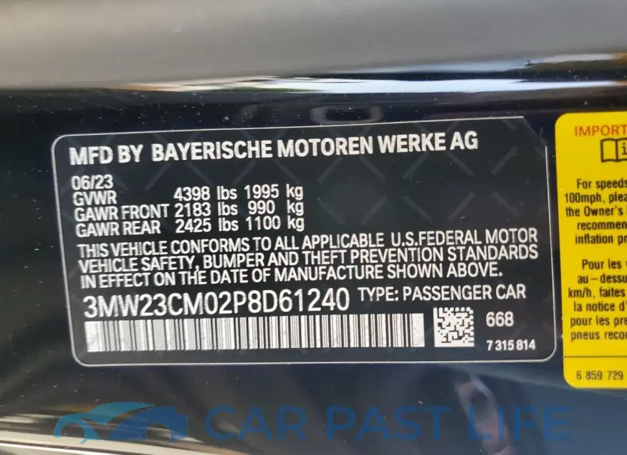 3MW23CM02P8D61240# 12