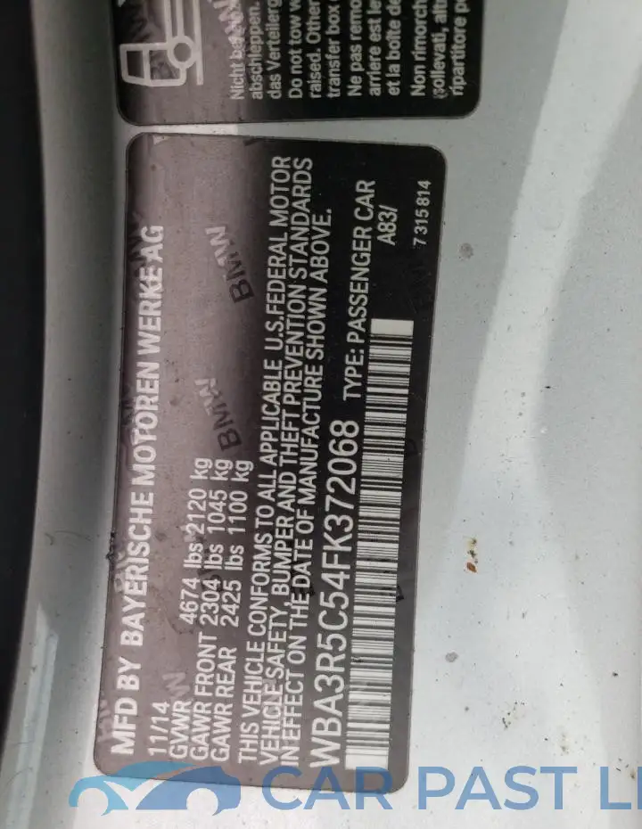 WBA3R5C54FK372068# 13