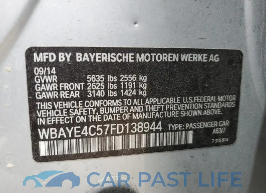 WBAYE4C57FD138944# 12