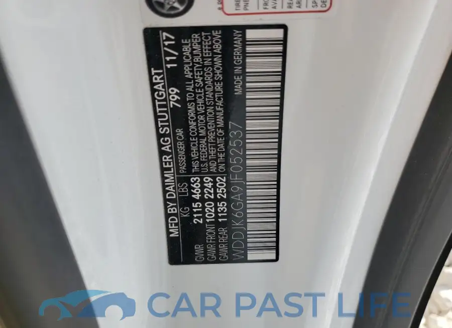 WDDJK6GA9JF052537# 12