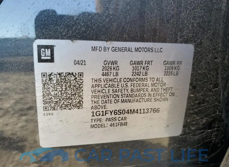 1G1FY6S04M4113766# 12