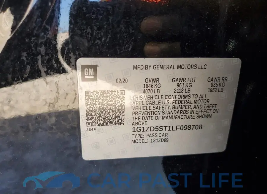 1G1ZD5ST1LF098708# 13