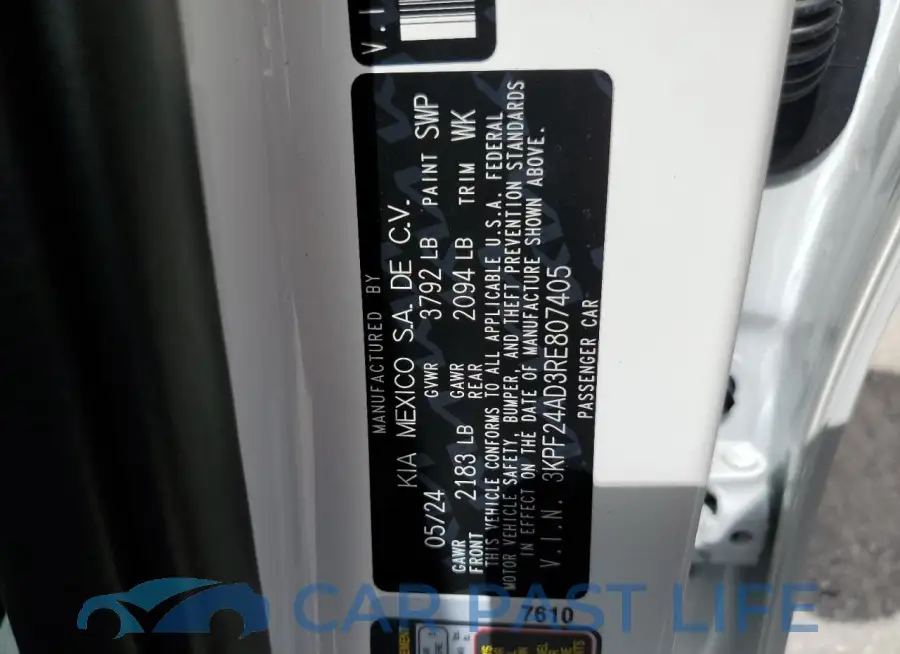 3KPF24AD3RE807405# 13