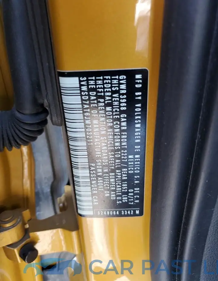 3VWSD7AT6JM703211# 13