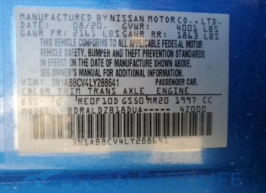 3N1AB8CV4LY288641# 12