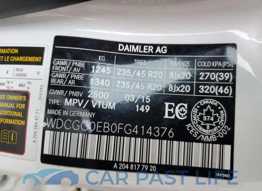 WDCGG0EB0FG414376# 13