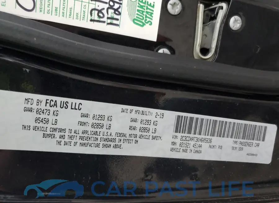 2C3CDXAT3KH605636# 12