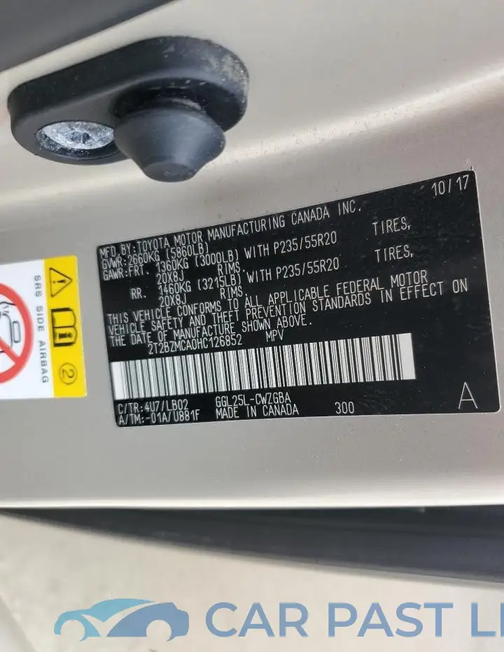 2T2BZMCA0HC126852# 13
