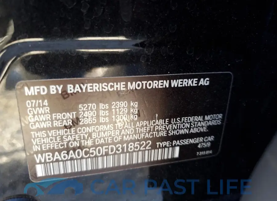 WBA6A0C50FD318522# 12