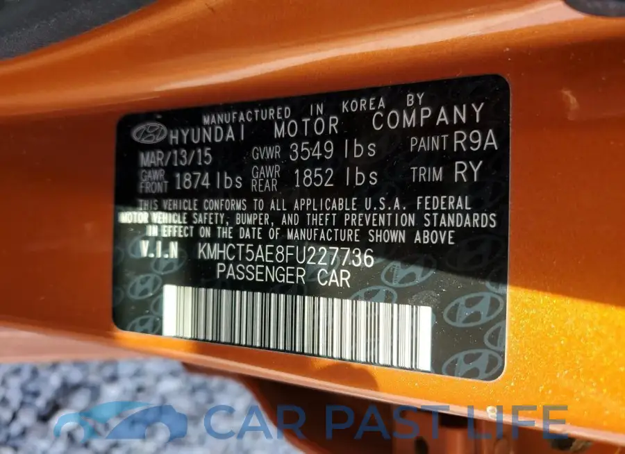 KMHCT5AE8FU227736# 12