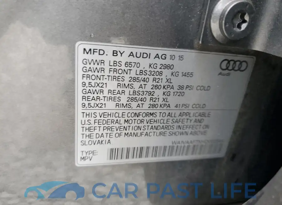 WA1VAAF7XHD002544# 13