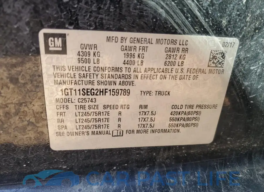 1GT11SEG2HF159789# 13