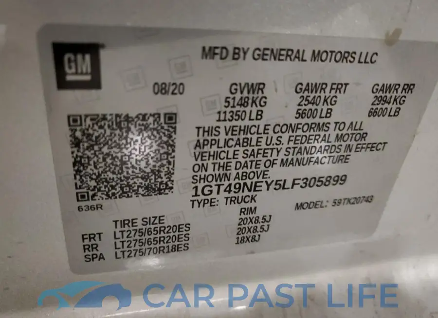 1GT49NEY5LF305899# 12