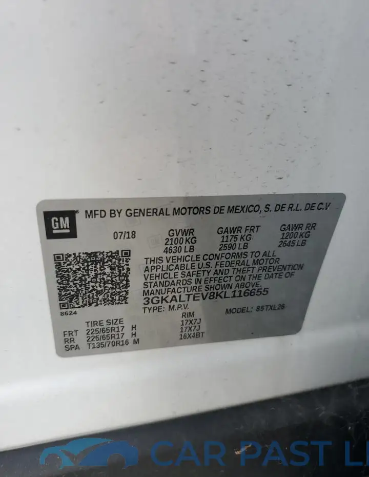 3GKALTEV8KL116655# 13