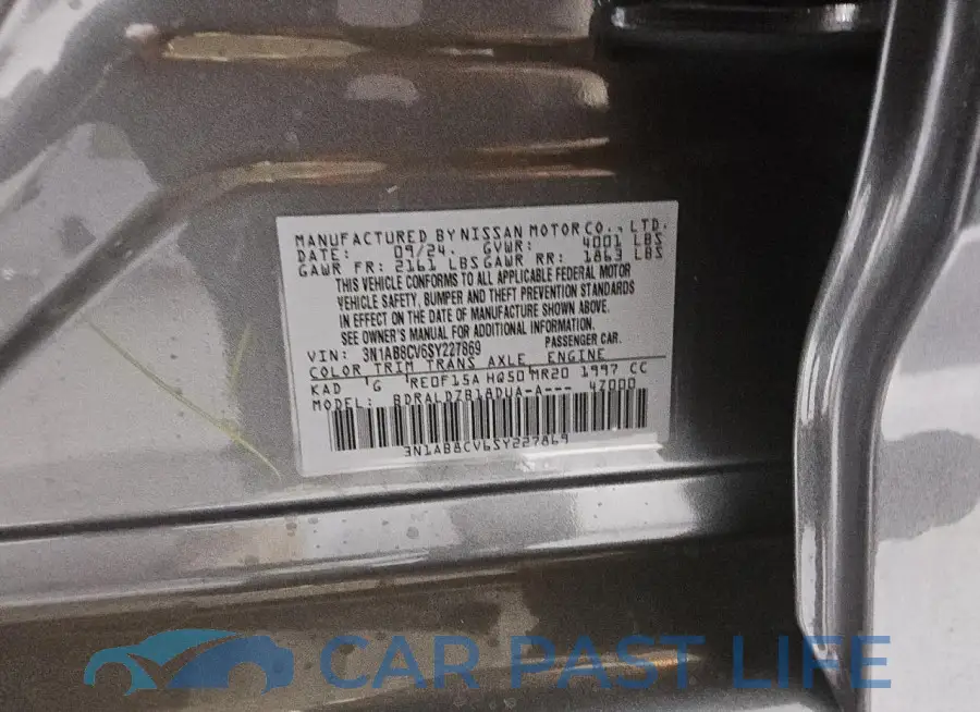 3N1AB8CV6SY227869# 12