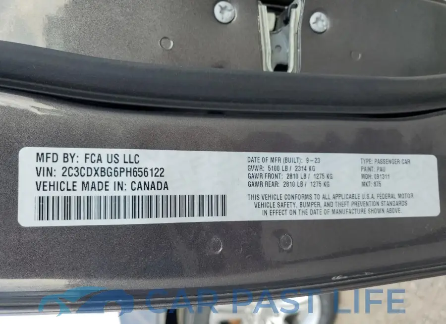 2C3CDXBG6PH656122# 13