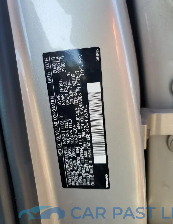 YV4A22PK3G1001808# 13