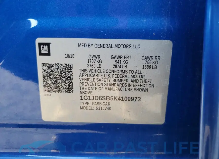 1G1JD6SB5K4109973# 12