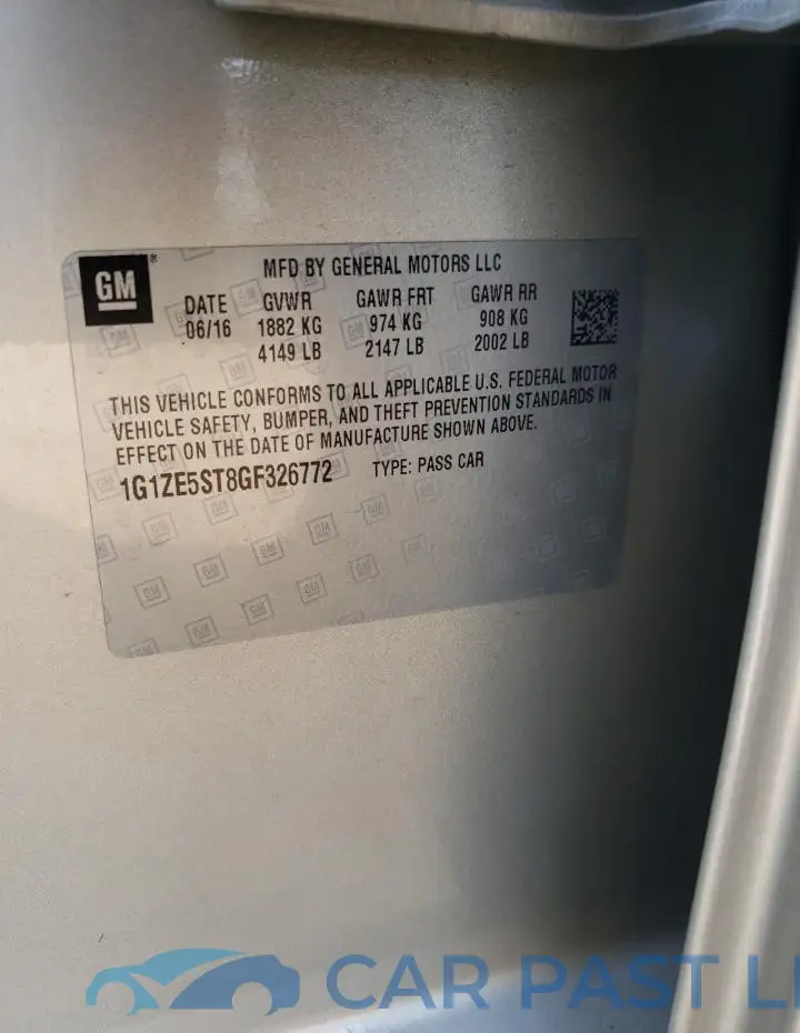 1G1ZE5ST8GF326772# 12