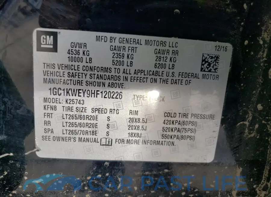 1GC1KWEY9HF120226# 12