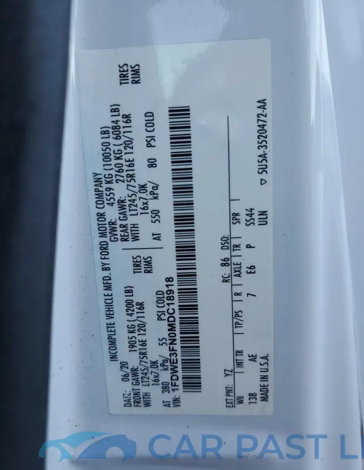 1FDWE3FN0MDC18918# 14