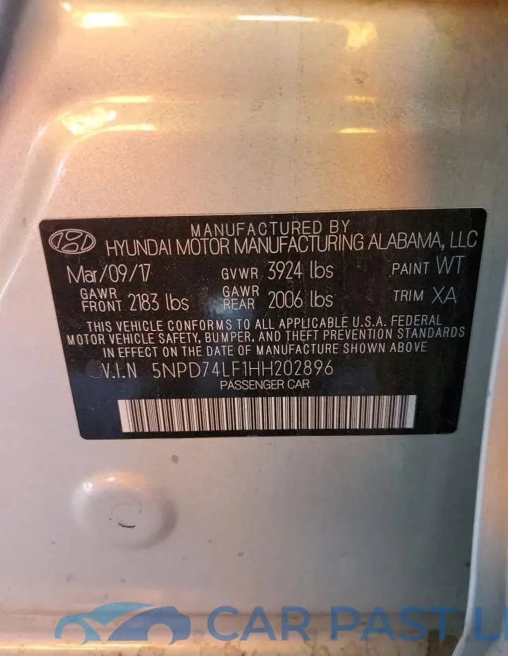 5NPD74LF1HH202896# 12