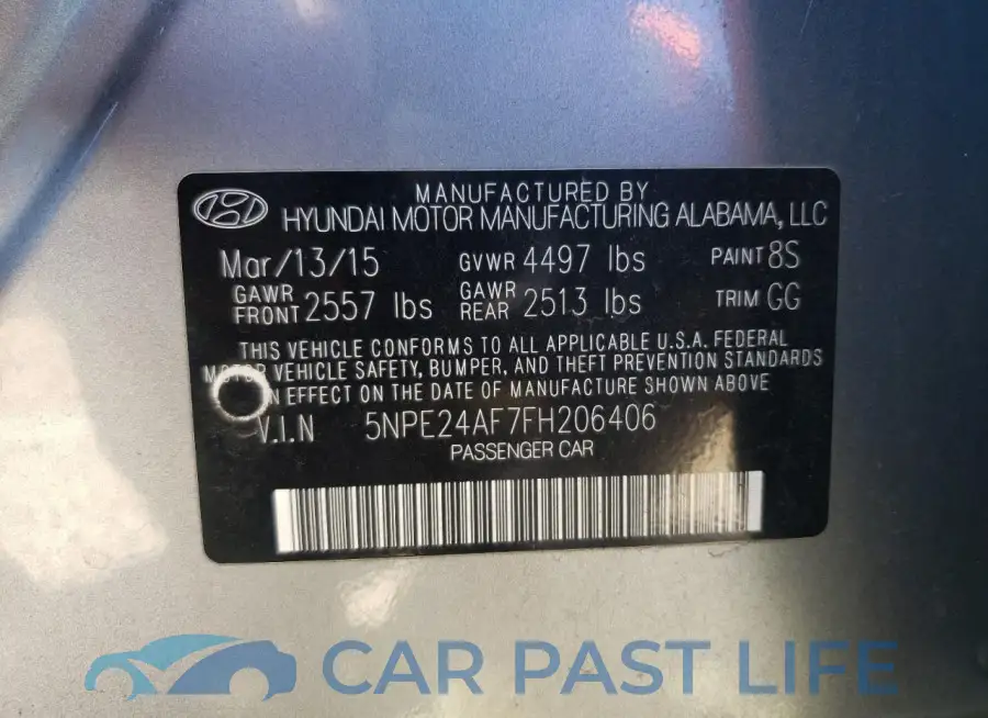 5NPE24AF7FH206406# 12