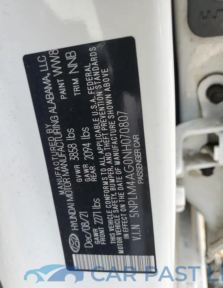 5NPLM4AG0NH070807# 13