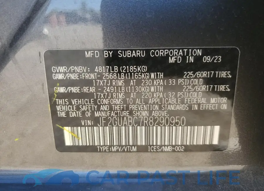 JF2GUABC7R8290950# 14