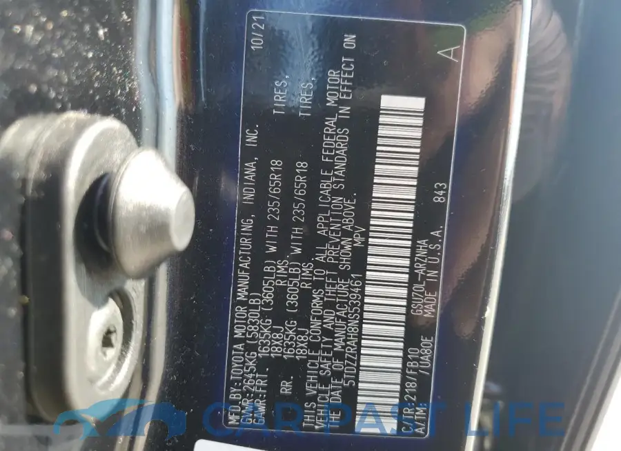 5TDZZRAH8NS539461# 13